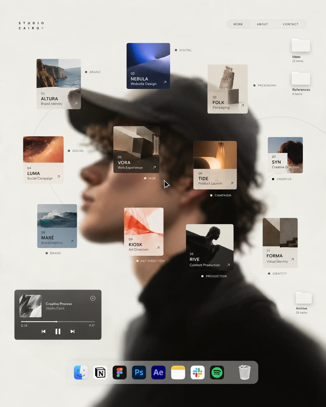 Creative studio portfolio site