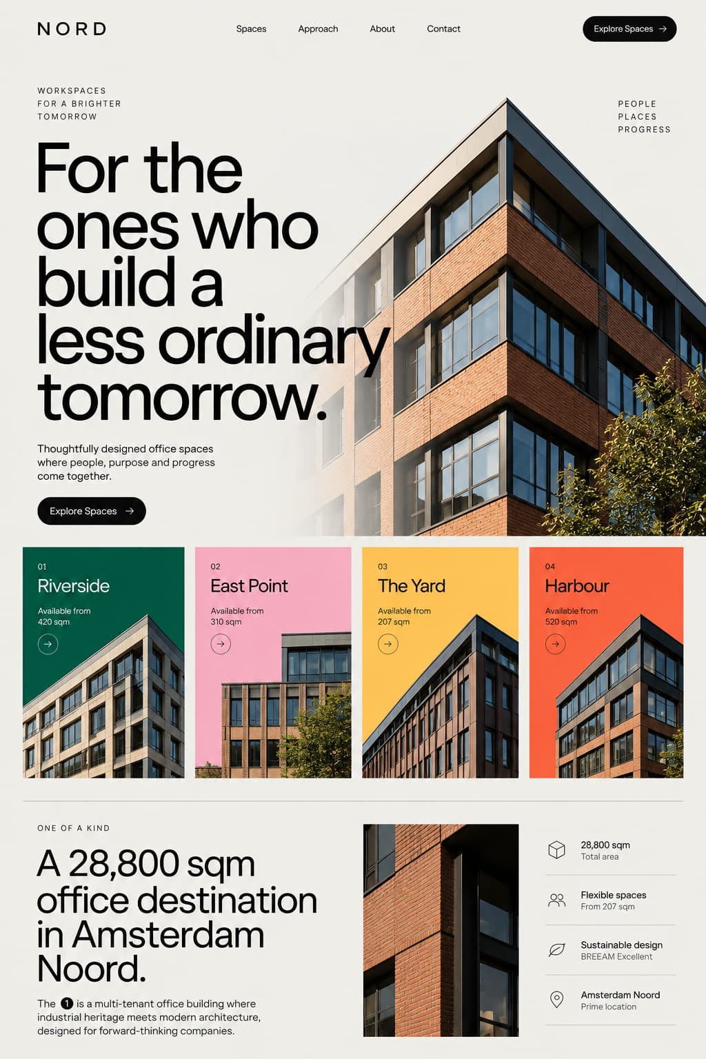 NORD architecture landing page