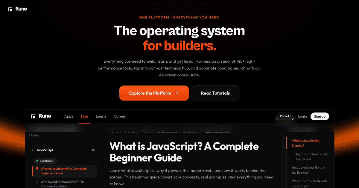Rune — brand and product site