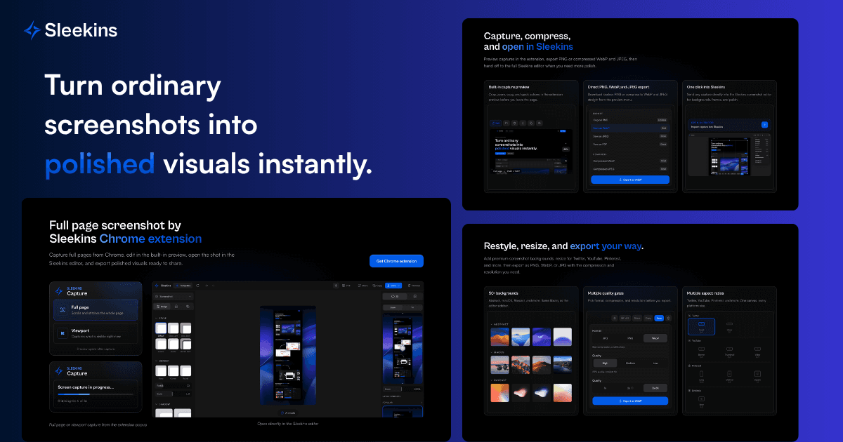 Sleekins — product landing page